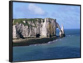 Falaises (Cliffs) and Rocks Near Etretat, Cote d'Albatre, Haute Normandie, France-Hans Peter Merten-Framed Photographic Print