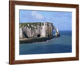 Falaises (Cliffs) and Rocks Near Etretat, Cote d'Albatre, Haute Normandie, France-Hans Peter Merten-Framed Photographic Print