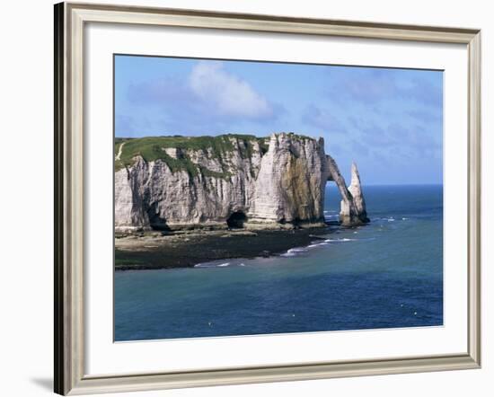 Falaises (Cliffs) and Rocks Near Etretat, Cote d'Albatre, Haute Normandie, France-Hans Peter Merten-Framed Photographic Print