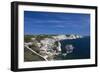Falaises Cliffs Towards Capo Pertusato, Bonifacio, Corsica, France-Walter Bibikow-Framed Photographic Print