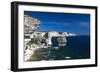 Falaises Cliffs Towards Capo Pertusato, Bonifacio, Corsica, France-Walter Bibikow-Framed Photographic Print