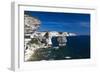 Falaises Cliffs Towards Capo Pertusato, Bonifacio, Corsica, France-Walter Bibikow-Framed Photographic Print