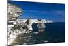 Falaises Cliffs Towards Capo Pertusato, Bonifacio, Corsica, France-Walter Bibikow-Mounted Photographic Print