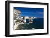 Falaises Cliffs Towards Capo Pertusato, Bonifacio, Corsica, France-Walter Bibikow-Framed Photographic Print