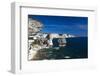 Falaises Cliffs Towards Capo Pertusato, Bonifacio, Corsica, France-Walter Bibikow-Framed Photographic Print