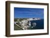 Falaises Cliffs Towards Capo Pertusato, Bonifacio, Corsica, France-Walter Bibikow-Framed Photographic Print