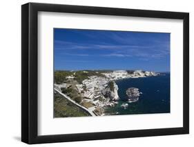 Falaises Cliffs Towards Capo Pertusato, Bonifacio, Corsica, France-Walter Bibikow-Framed Photographic Print