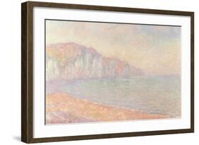 Falaises de Pourville, Le Matin, 1897-Claude Monet-Framed Giclee Print