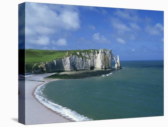 Falaises, Near Etretat, Haute Normandie, France-Hans Peter Merten-Stretched Canvas