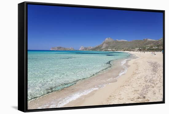 Falassarna Beach, Falassarna, Chania (Khania), Crete, Greek Islands, Greece, Europe-Markus Lange-Framed Stretched Canvas