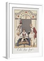 Falbalas Et Fanfreluches, Almanac for 1923, Entre Deux Feux-Georges Barbier-Framed Giclee Print