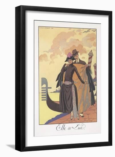 Falbalas Et Fanfreluches, Almanac for 1924, Serenade-Georges Barbier-Framed Giclee Print