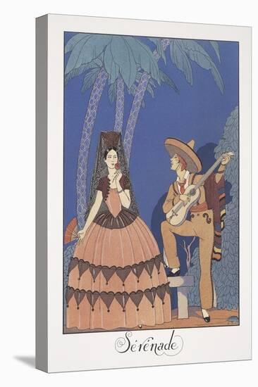 Falbalas Et Fanfreluches, Almanac for 1924, Serenade-Georges Barbier-Stretched Canvas