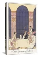 Falbalas Et Fanfreluches, Almanac for 1925: La Gourmandise-Georges Barbier-Stretched Canvas