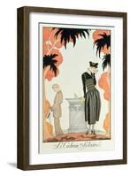 Falbalas Et Fanfreluches, Almanach Des Modes, Fashions for 1921 (Pochoir Print)-Georges Barbier-Framed Giclee Print