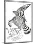 Falcon and Egret, 16th Century-Soga Chokuna-Mounted Giclee Print