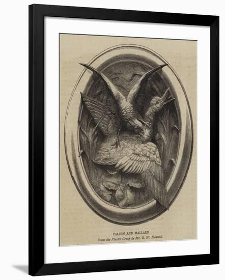 Falcon and Mallard-null-Framed Giclee Print