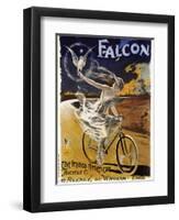 Falcon Bicycle-null-Framed Premium Giclee Print