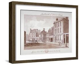 Falcon Coal Wharf, Bankside, Southwark, London, 1827-John Chessell Buckler-Framed Giclee Print