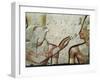 Falcon God Horus and Ramses II During the Opening of the Mouth Ceremony, Bas-Relief-null-Framed Giclee Print