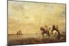 Falcon Hunt in the Sahara, 1863-Eugène Fromentin-Mounted Giclee Print