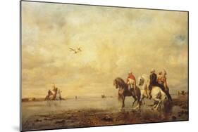 Falcon Hunt in the Sahara, 1863-Eugène Fromentin-Mounted Giclee Print