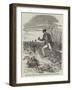 Falconer About to Disengage Falcons from Quarry-null-Framed Giclee Print