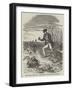 Falconer About to Disengage Falcons from Quarry-null-Framed Giclee Print