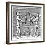 Falconers Dressing their Birds, 14th Century-null-Framed Giclee Print