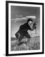 Falconry: Advancing-null-Framed Photographic Print