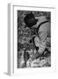 Falconry: Feeding-null-Framed Photographic Print