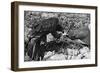 Falconry: Feeding-null-Framed Photographic Print