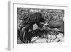 Falconry: Feeding-null-Framed Photographic Print