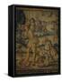 Falconry Hunting Tapestry Based on Cartoon by Laurent Guyot-null-Framed Stretched Canvas