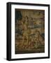 Falconry Hunting Tapestry Based on Cartoon by Laurent Guyot-null-Framed Giclee Print