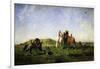 Falconry in Algeria, 1862-Eugene Fromentin-Framed Giclee Print