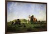 Falconry in Algeria, 1862-Eugene Fromentin-Framed Giclee Print