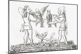 Falconry in the Middle Ages-null-Mounted Giclee Print