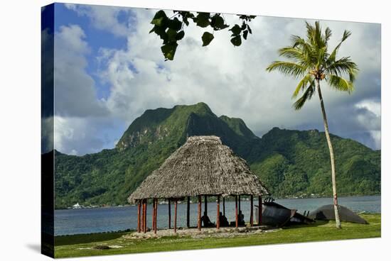 Faleo'o on the shore, Pago Pago, Tutuila Island, American Samoa.-Jerry Ginsberg-Stretched Canvas