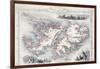 Falkland Islands and Patagonia, Series of World Maps, c.1850-John Rapkin-Framed Giclee Print