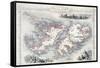 Falkland Islands and Patagonia, Series of World Maps, c.1850-John Rapkin-Framed Stretched Canvas