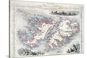 Falkland Islands and Patagonia, Series of World Maps, c.1850-John Rapkin-Stretched Canvas