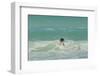 Falkland Islands, East Falkland. Gentoo Penguin Leaping in Surf-Cathy & Gordon Illg-Framed Photographic Print