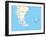 Falkland Islands Policikal Map-Peter Hermes Furian-Framed Art Print