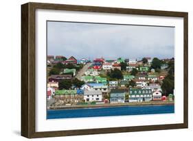 Falkland Islands. Stanley. View from the Water-Inger Hogstrom-Framed Photographic Print