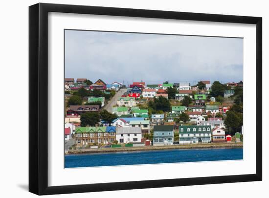 Falkland Islands. Stanley. View from the Water-Inger Hogstrom-Framed Photographic Print