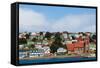 Falkland Islands. Stanley. View from the Water-Inger Hogstrom-Framed Stretched Canvas