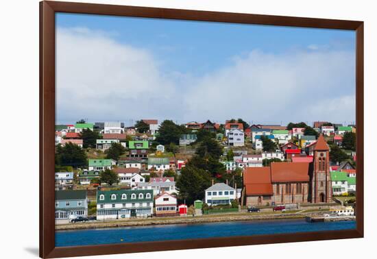 Falkland Islands. Stanley. View from the Water-Inger Hogstrom-Framed Photographic Print