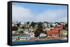 Falkland Islands. Stanley. View from the Water-Inger Hogstrom-Framed Stretched Canvas
