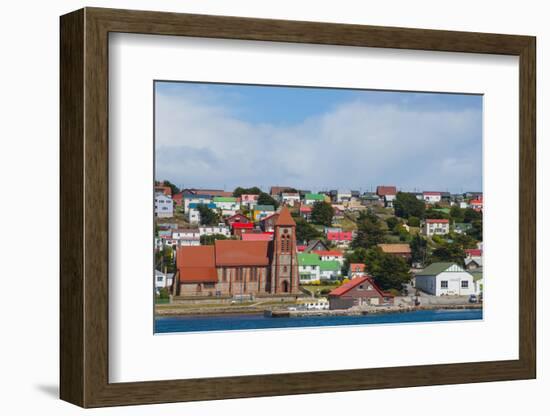 Falkland Islands. Stanley. View from the Water-Inger Hogstrom-Framed Photographic Print